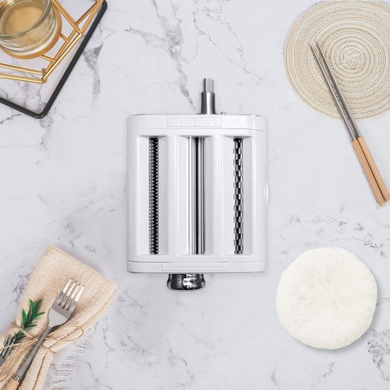 Pasta Roller & Slicer Attachment 3-in-1 Set for KitchenAid Blender - Pasta Roller Spaghetti Cutter Fettuccine Cutter - Kitchen Cooking Tool pasta droogrek — afbeelding 3