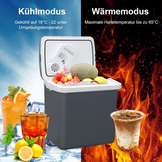 Elektrische Koelbox - voor Auto en Camping - Koelbox Elektrisch - Thermo-elektrisch koelsysteem - Coolbox van Merkloos — afbeelding 5