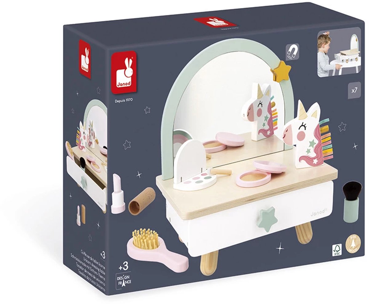 Janod - Unicorn - Houten kappers tafel — afbeelding 11