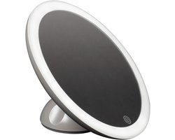 Haepi Colette | Verlichte Make-upspiegel | Oplaadbaar | Met verstelbare en mobiele zuignap | Vergrotend