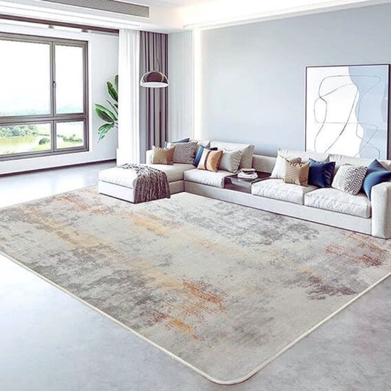 the carpet Palma - Veelzijdig, binnen en buiten, modern ontwerp, woonkamer, weerbestendig en UV-bestendig, duurzaam, eenvoudig te reinigen, balkon, serre, Grijs, 200 x 290 cm