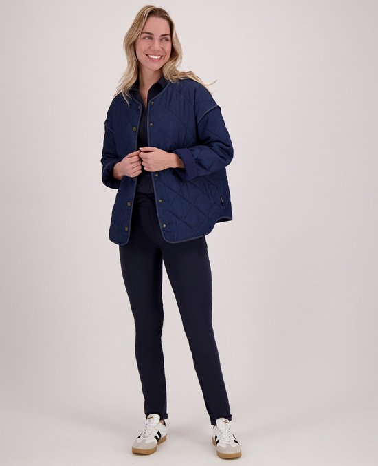 Je m'appelle Travelstof Dames Broek Regular fit Met stretch - Blauw - Maat M