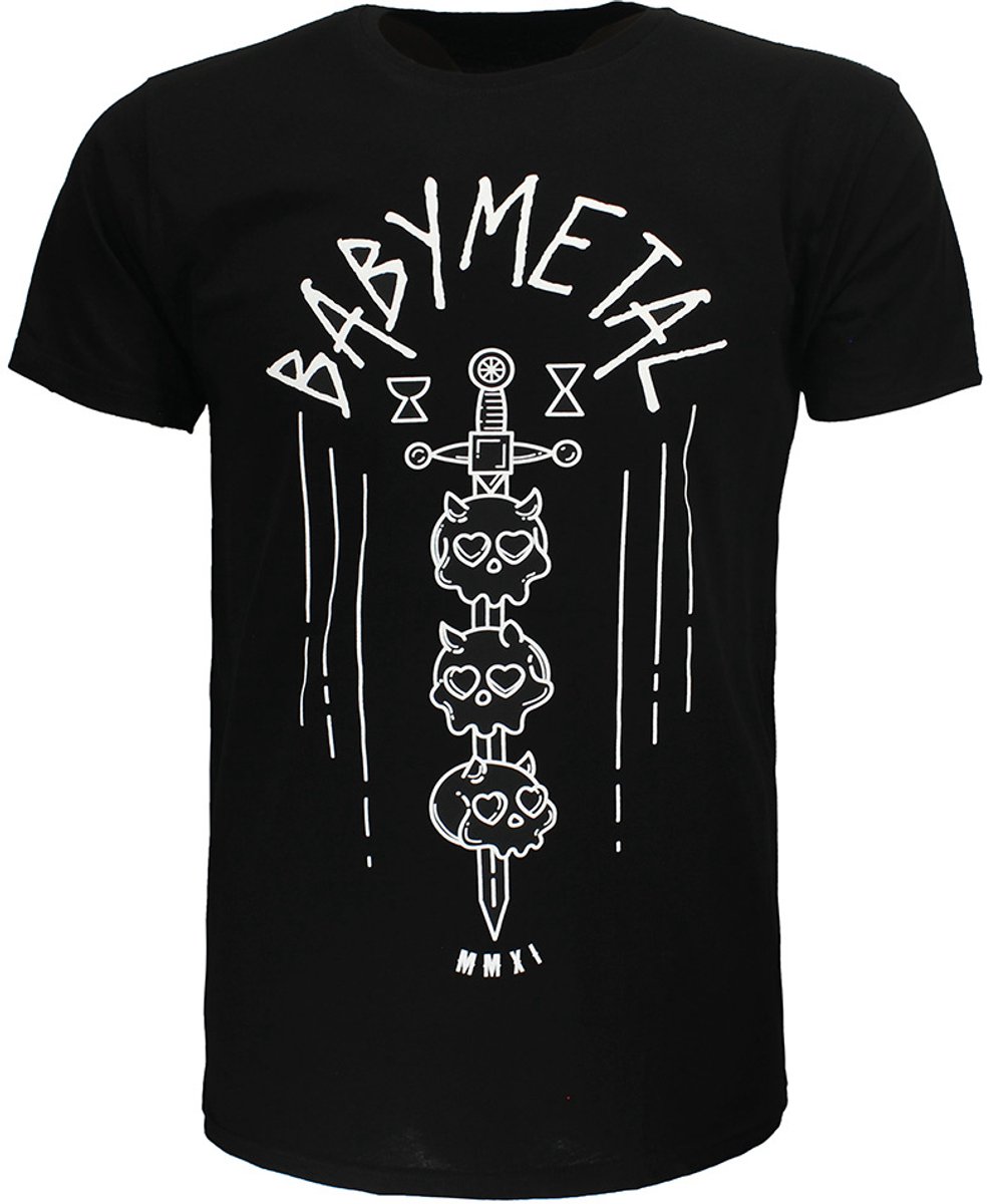 Babymetal Skulls Sword MMXI T-Shirt - Officiële Merchandise - S