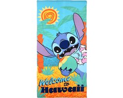 Disney Lilo & Stitch - Stitch Strandlaken / Handdoek - 70x140 cm - absorberend microfiber