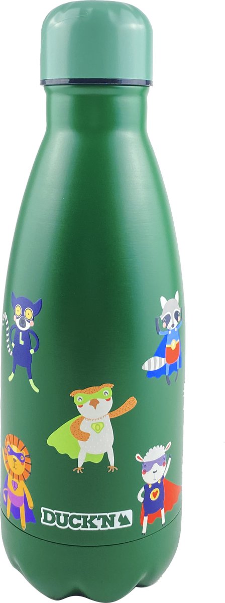 RVS thermosfles - Graniet tintje - Held - Groen - 350 ml - waterfles - drinkfles - sport