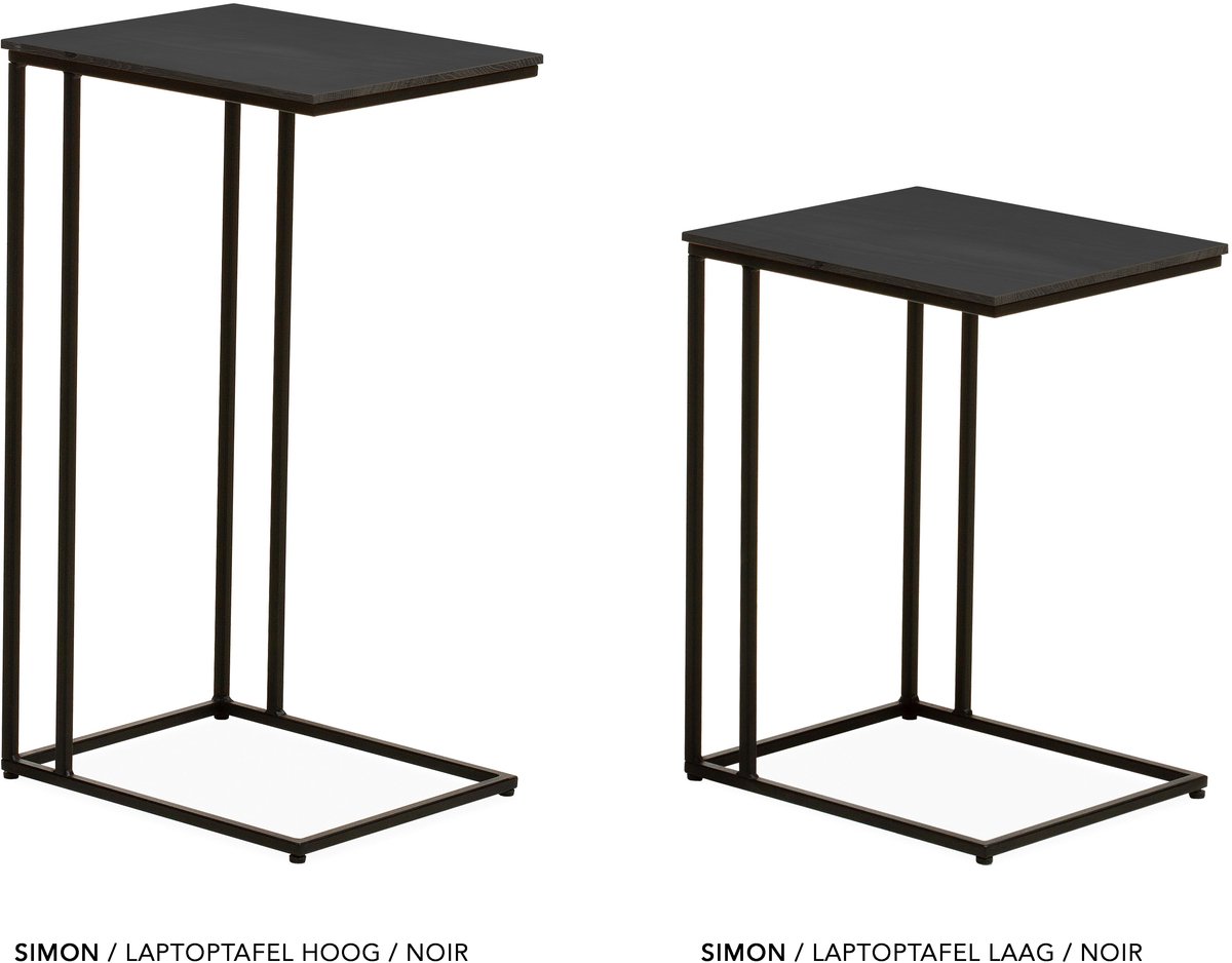 Maxfurn - Laptoptafel | hoogte 77cm | Zeer krasvast | Kleur: Noir