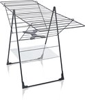 Zwart Classic 250 Flex droogrek met een witte onderplaat, op zwarte achtergrond.