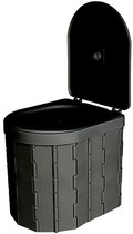 WADEO Opvouwbaar Campingtoilet – 27 Liter Met Comfortabel Zitkussen, Deksel En Toiletrolhouder, Ideaal Voor Reis En Kampeeravontuur