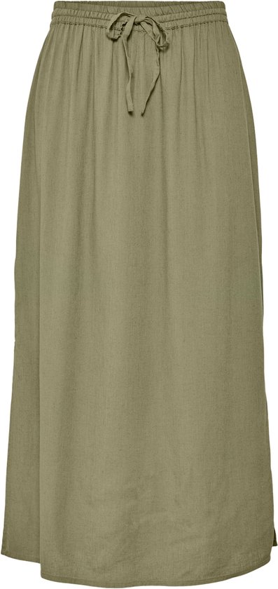 PIECES PCPIA MW ANKLE SKIRT WVN NOOS Dames Rok - Deep Lichen Green
