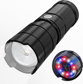 Besjaar Zaklamp met ingebouwde accu - Zaklamp LED Oplaadbaar - IP67 Waterdicht - COB Verlichting - Zwart