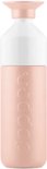 Dopper Insulated drinkfles in pebble peach met witte bovenkant en peach dop.