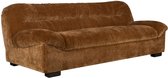 Dutchbone Douglas 3-zitsbank Velours Cognac Bruin