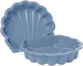 Zandbak schelp pastel licht blauw 2-delig88 x 77cm x 36 cm SwingKing Zandbak / waterbak met deksel