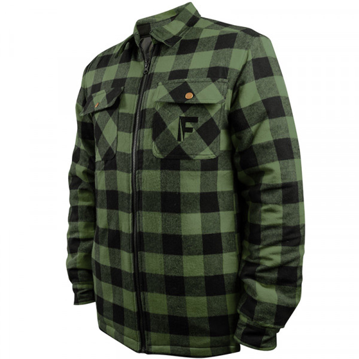 Fladen Forest Shirt Thermal Green/Black 3XL | Visvest