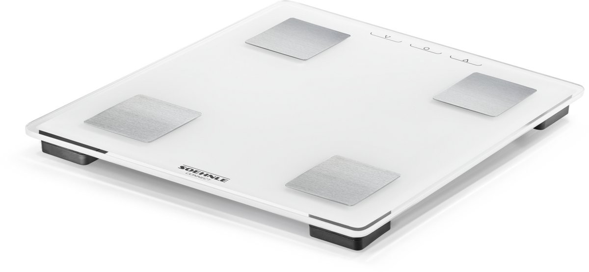 Soehnle lichaamsanalyseweegschaal - Shape Sense Connect Lite - Soehnle MyScale app - tot 180 kg - incl. batterijen