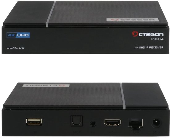 Octagon RCU 03 SX888 Telecomando 4K Universale – 57 Tasti Per Ricevitori SX E SF, Nero
