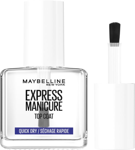 Maybelline New York - top coat Express Manicure Séchage Rapide- Pour un fini brillant et longue durée- 12mL
