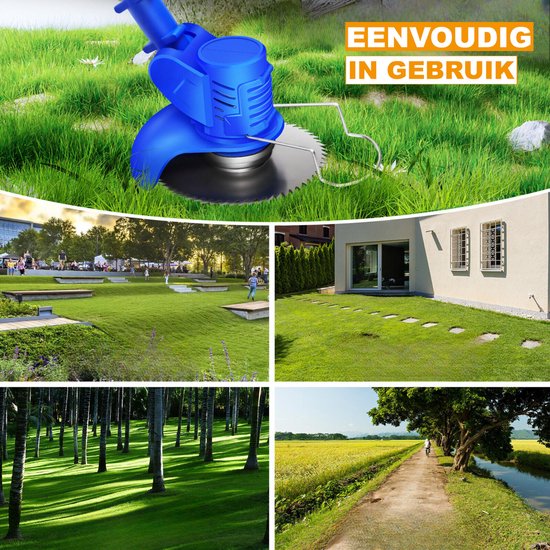 Grastrimmer Deluxe - 21V - Elektrische Draadloze Strimmer - 2x Accu - Grasmaaier - Snoei Cutter Tuingereedschap - Onkruid Heggenschaar van Maintools — afbeelding 2