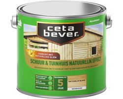Cetabever - Schuur & Tuinhuis Natuurlijk Effect - Natuurlijk Blank - 2,5 L