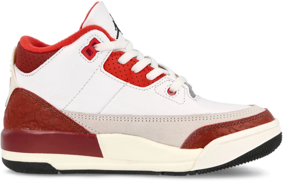 Jordan 3 Bruin Rood - Maat 35 - Doos zonder deksel