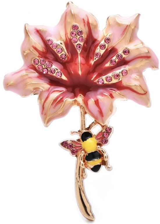 N3 Collecties Broches à fleurs en émail pour femmes