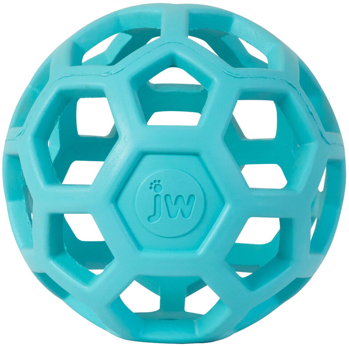 JW HOL-EE ROLLER – Hondenspeeltje - Hondenspeelgoed - Hondenbal - S - Ø 5 cm - Natuurrubber - Lichtblauw