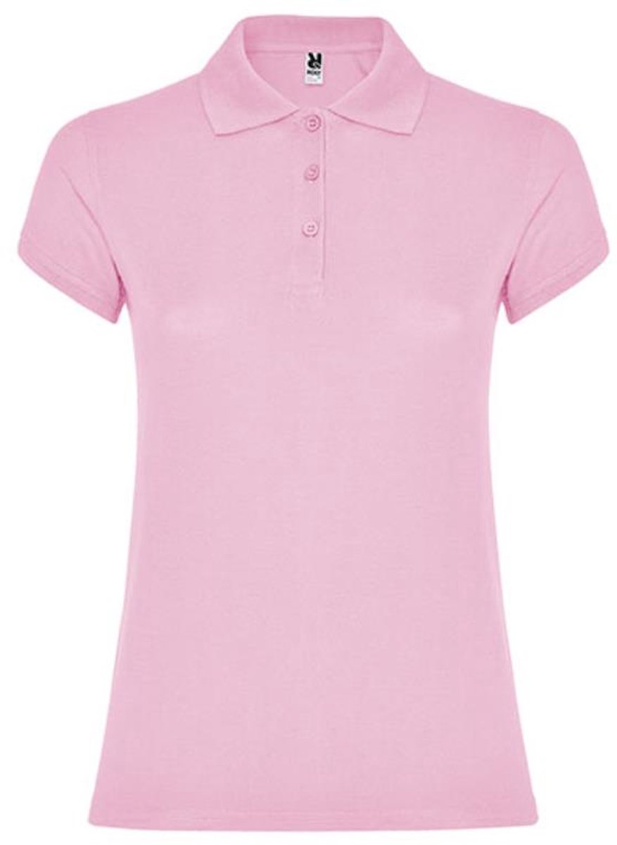 Roly - Star Dames Polo - Light Pink 48 maat L