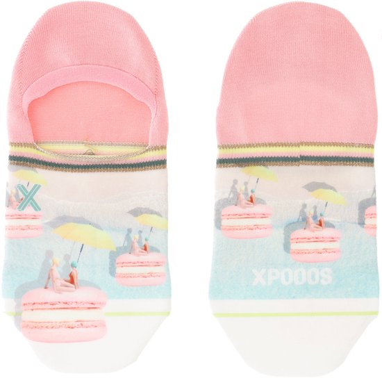 Chaussettes basses invisibles pour femme Macaron - Taille unique