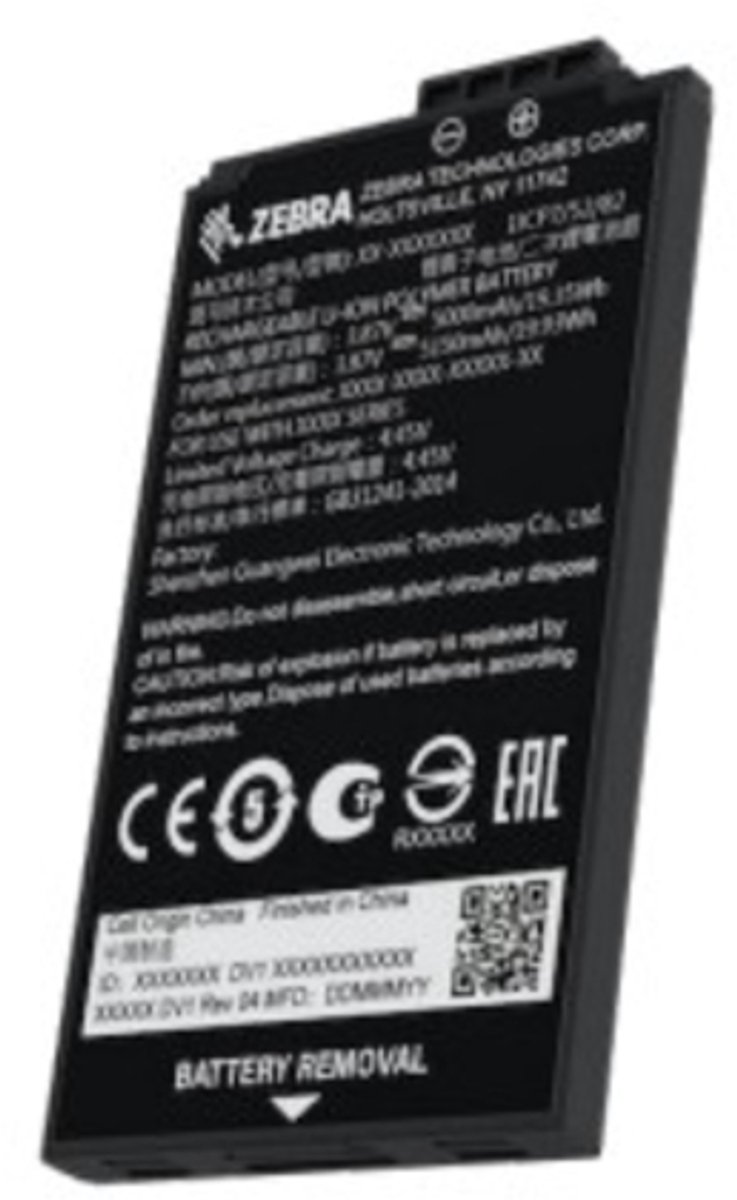 ZEBRA 5000 mAh Li-Ion rechargeable spare batte