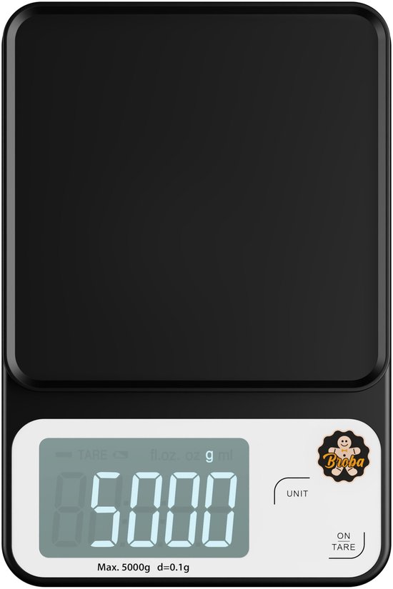 Foto: Keukenweegschaal digitaal precisie weegschaal keuken food kitchen scale grammen eet kookweegschaal