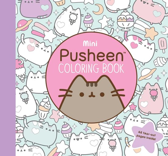 Mini Pusheen Coloring Book - cover