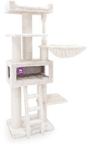Bol.com Petrebels Parklane 175 Krabpaal XXL - Creme - Extra Dikke Stammen - 58 x 45 x 175 cm aanbieding