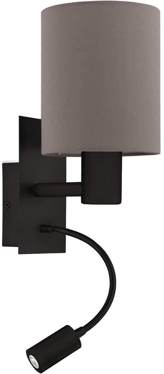 VELTRR® Wandlamp Binnen met Snoer - Wandlamp met Stekker voor Binnen - met Dimbare Schakelaar - Industrieel en Vintage - Slaapkamer Bedlampje