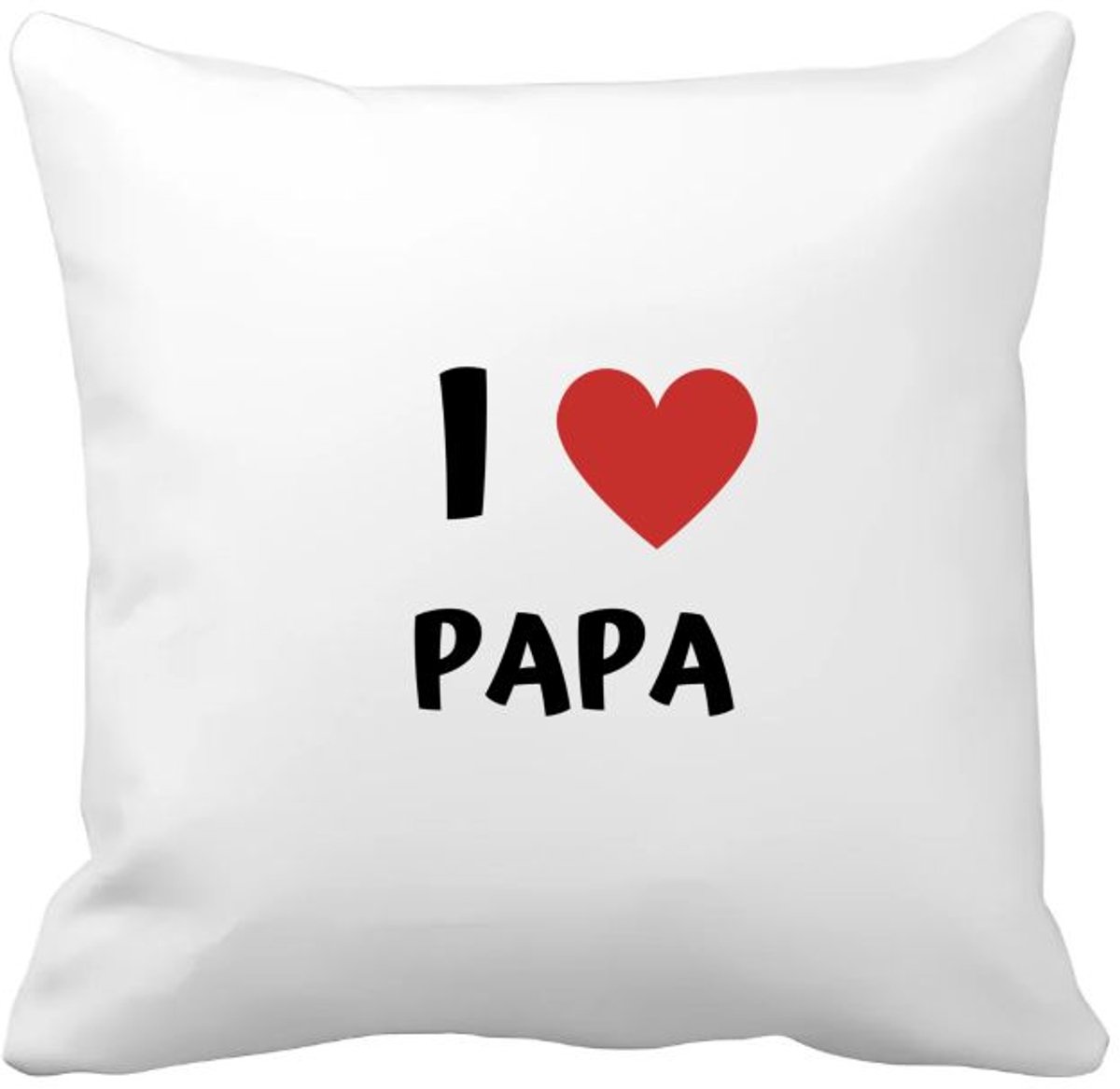 Akyol i love papa Kussen hoes - Vader - de liefste papa - vader cadeautjes - vaderdag - verjaardag - geschenk - kado - 40 bij 40 cm Multicolor