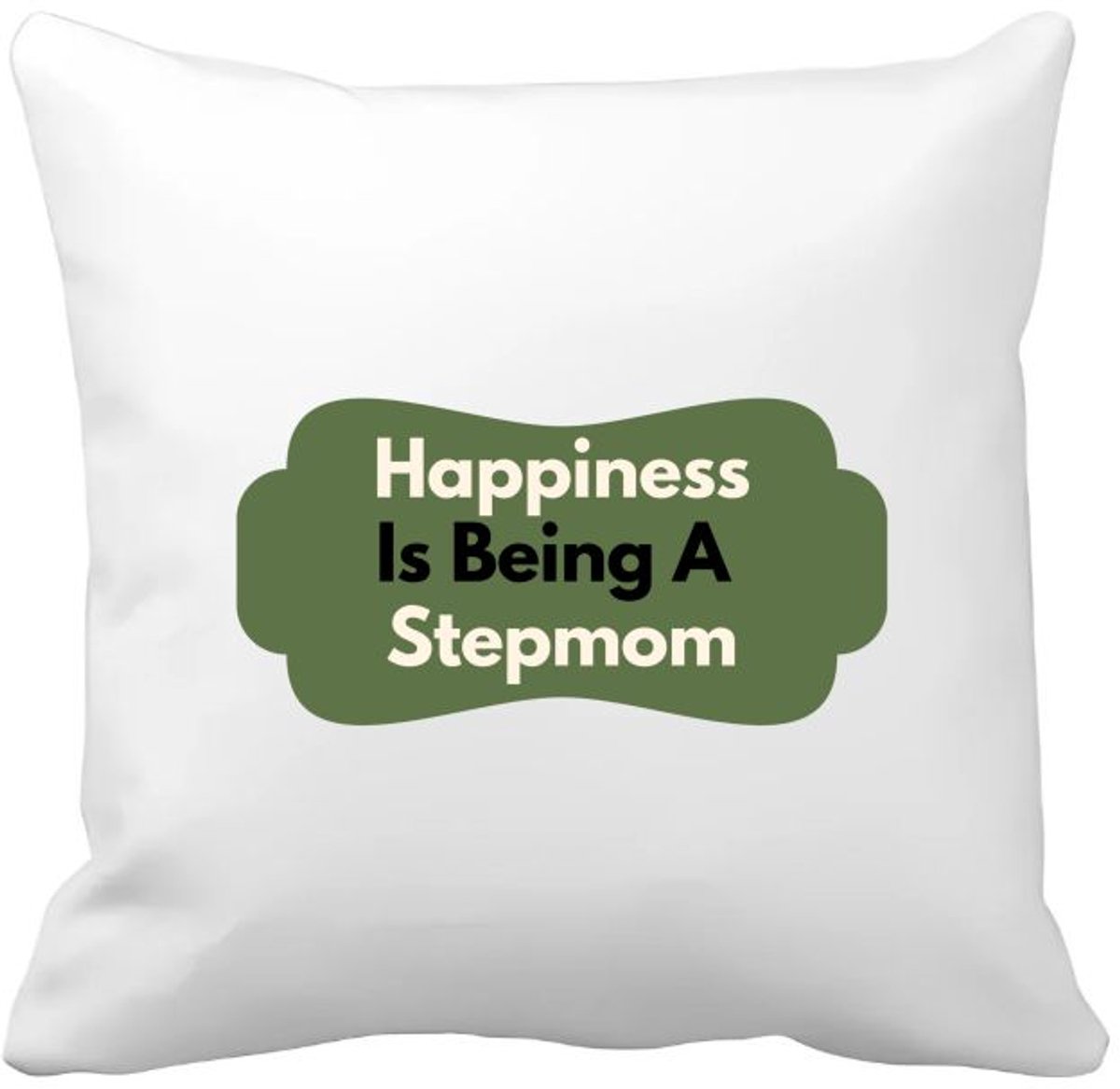 Akyol happiness is being a stepmom Kussen hoes - Moeder - de liefste stiefmoeder - moeder cadeautjes - moederdag - verjaardag - geschenk - kado - 40 bij 40 cm Multicolor
