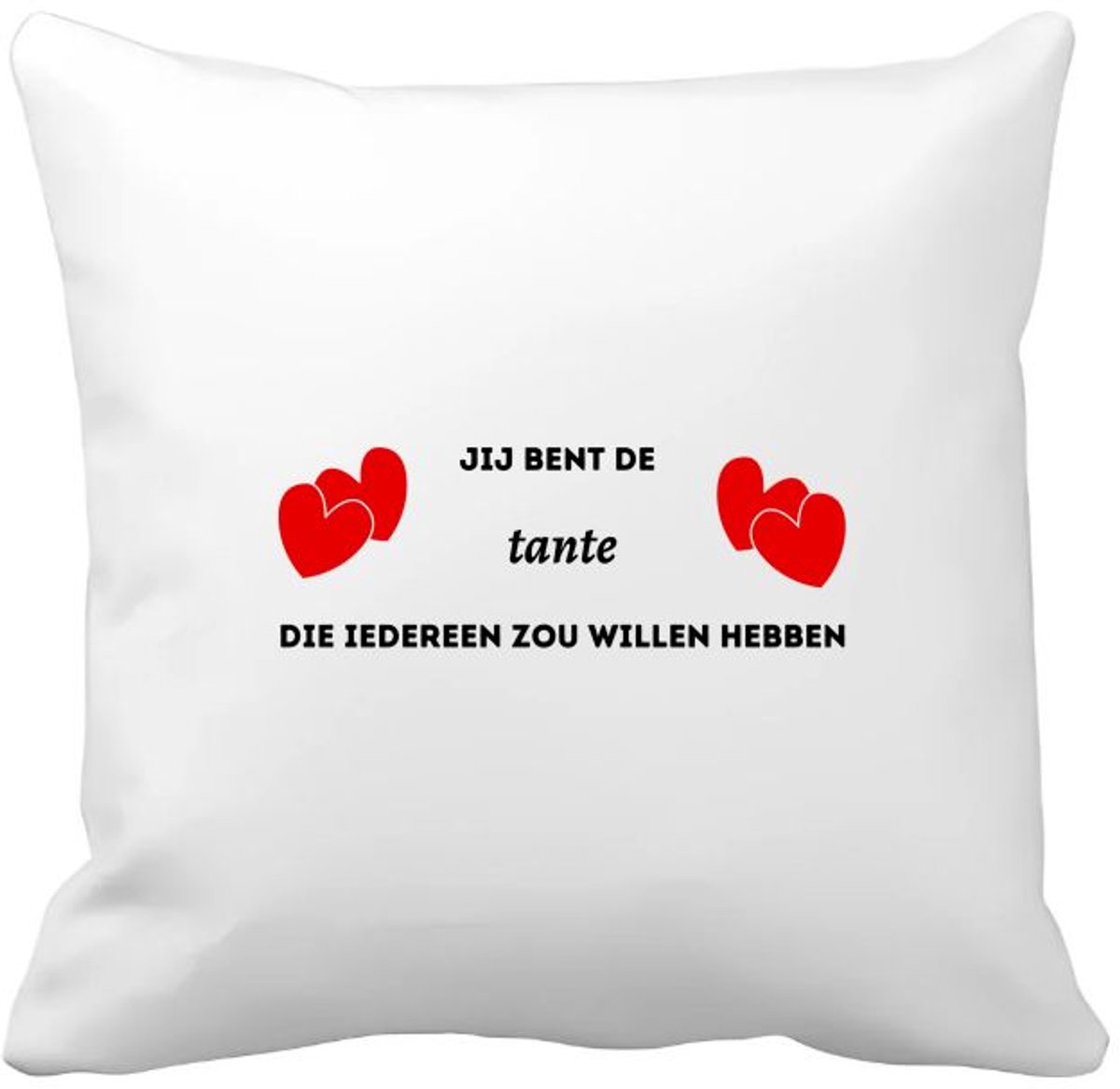 Akyol jij bent de tante die iedereen zou willen hebben Kussen hoes - Tante - geweldige tante - liefste tante - verjaardag - cadeau - kado - bedankje - geschenk - 40 bij 40 cm Multicolor