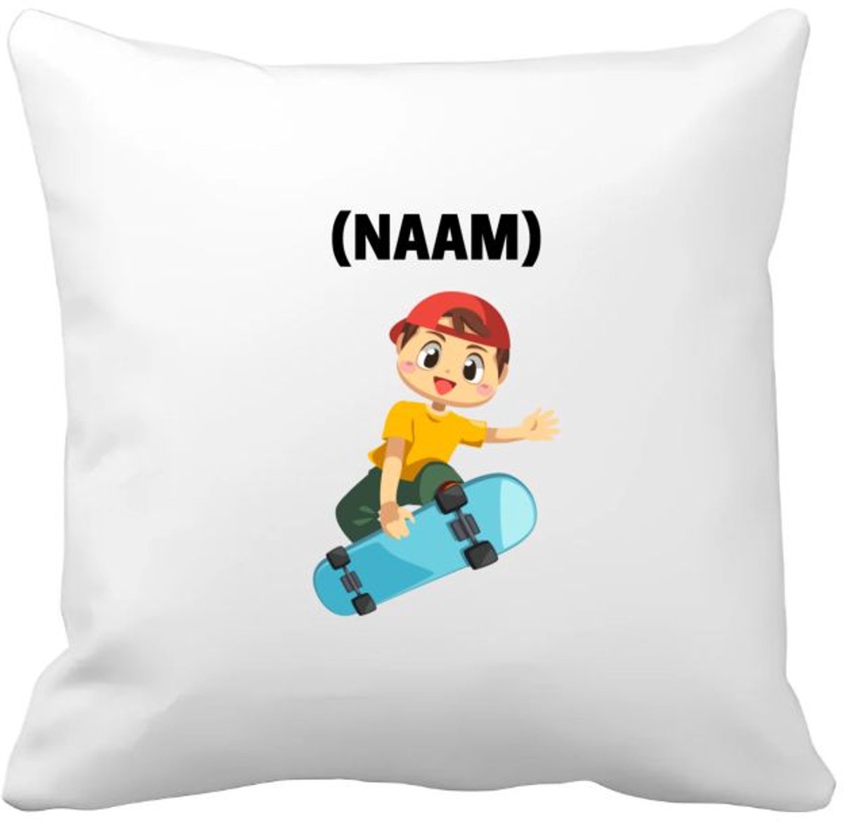Akyol skateboarden met eigen naam Kussen hoes - Sport - skateboarder - skaten - 40 bij 40 cm Multicolor