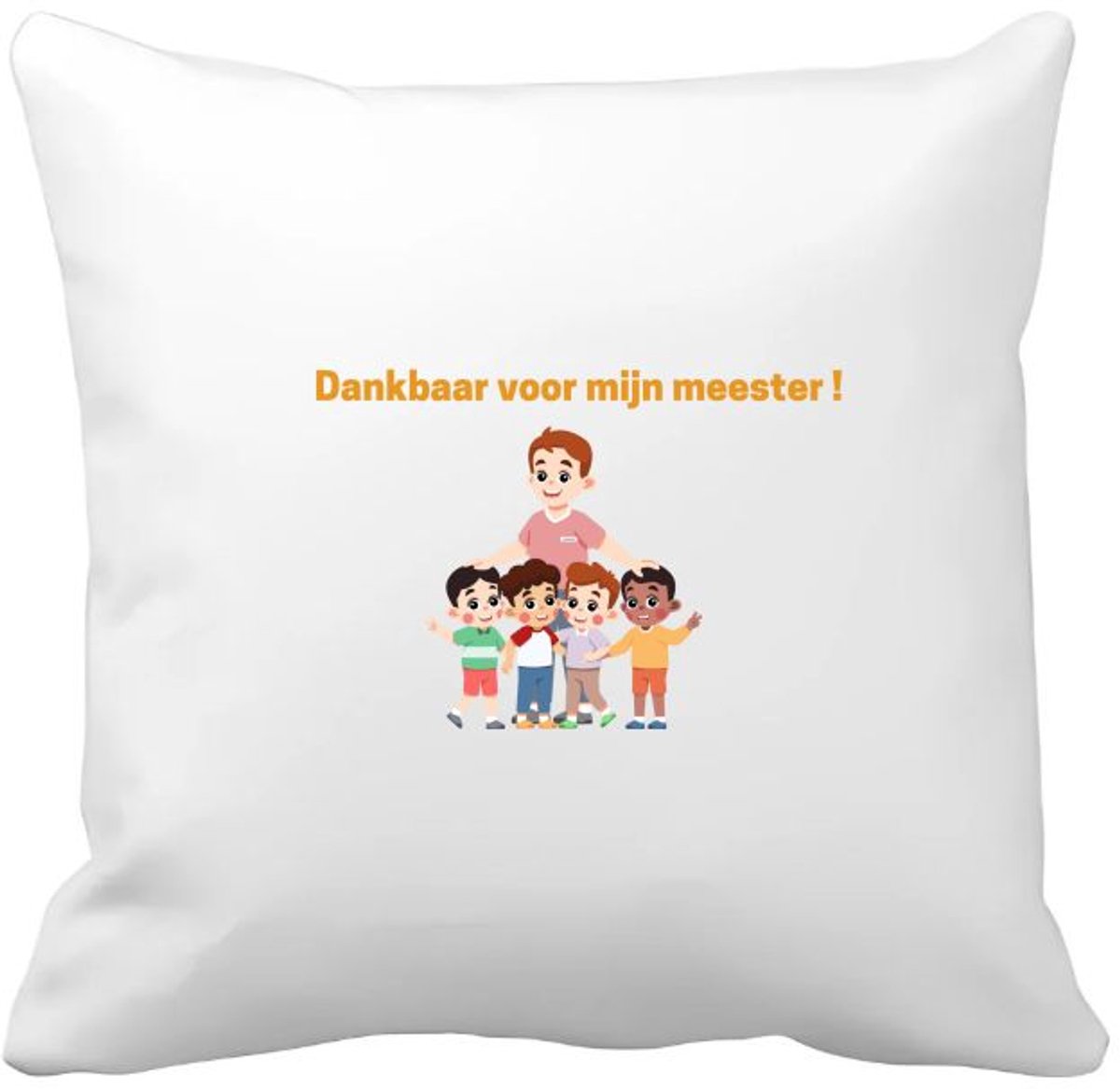 Akyol dankbaar voor mijn meester Kussen hoes - Meester - leraar - verjaardag - cadeautje voor meester - meester artikelen - kado - geschenk - gift - verjaardagscadeau - meesterdag - 40 bij 40 cm Multicolor