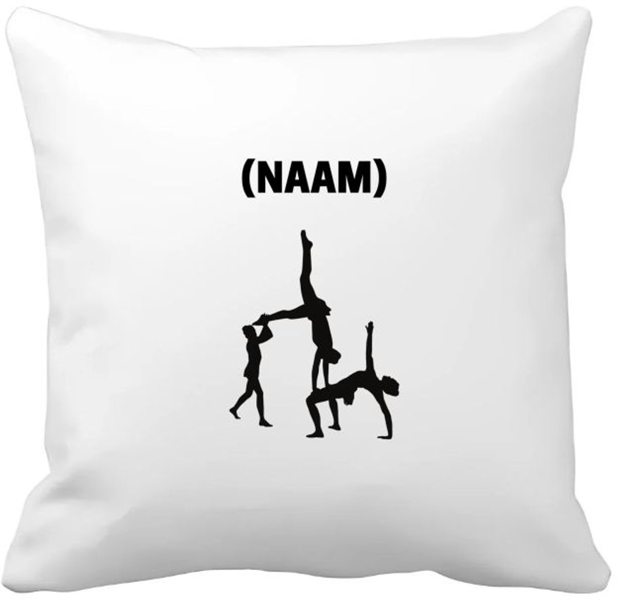 Akyol acrobatiek met je eigen naam Kussen hoes - Acrobatiek - mensen die acrobatiek beoefenen - acrobaat - mensen die houden van acrobatiek - verjaardag - cadeau - kado - geschenk - gift - 40 bij 40 cm Multicolor