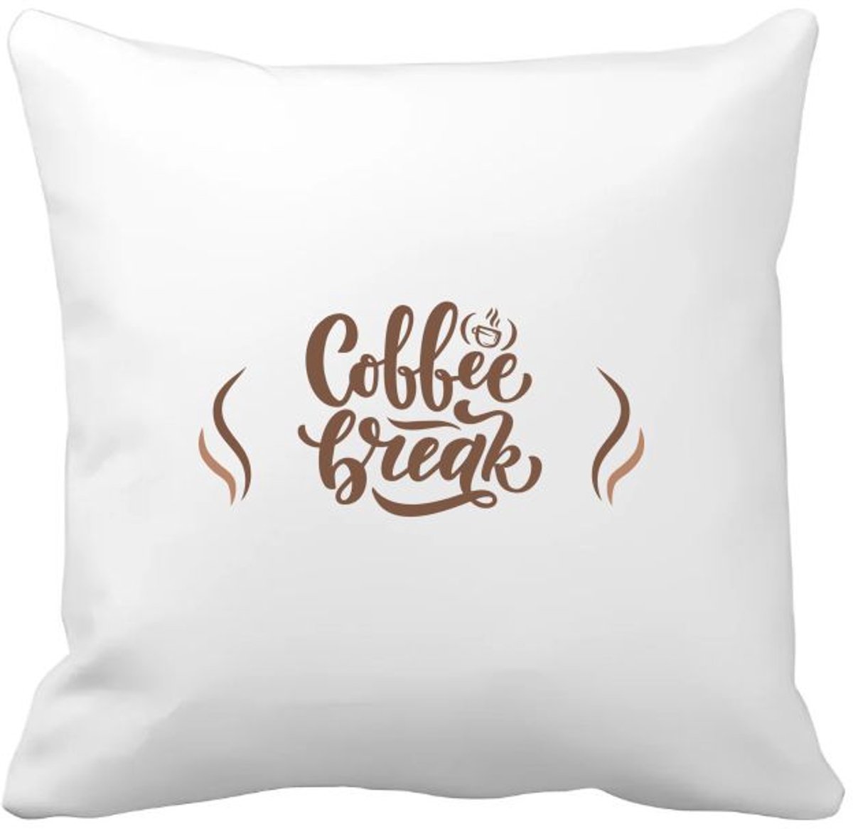 Akyol coffee break Kussen hoes - Koffie - koffie drinkers/liefhebbers - verjaardagscadeau - cadeau - kado - geschenk - verjaardag - collega's - 40 bij 40 cm Multicolor