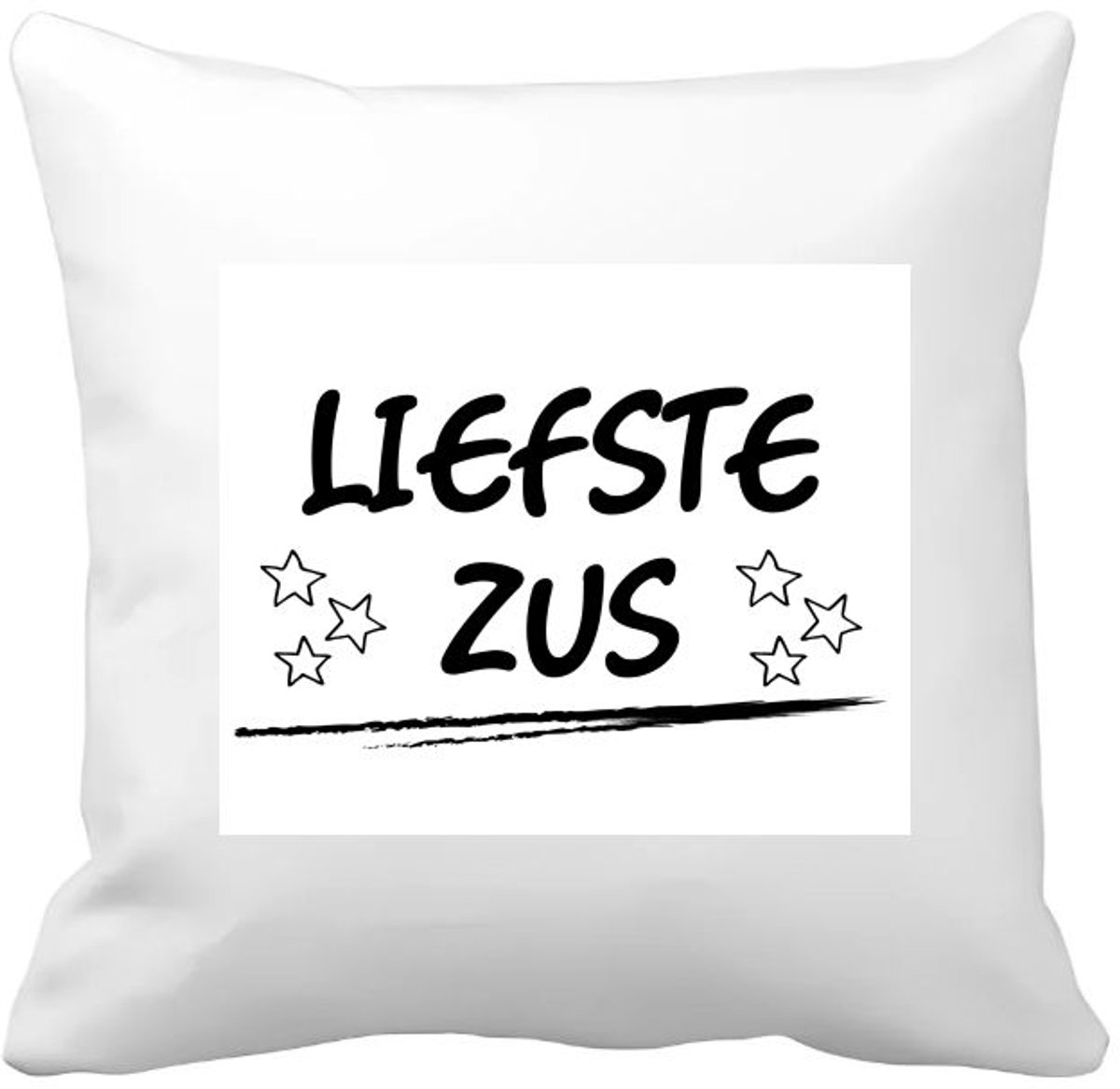 Akyol liefste zus Kussen hoes - Zus - je zus - verjaardagscadeau - cadeau voor zus - gift - kado - 40 bij 40 cm Multicolor