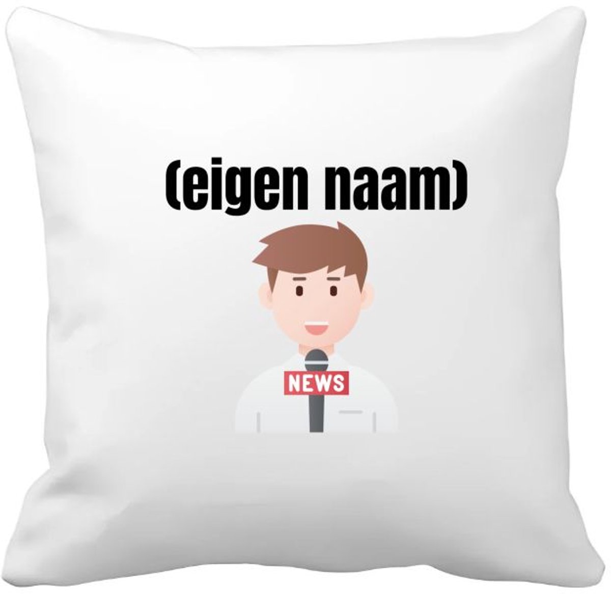 Akyol journalist met eigen naam Kussen hoes - Journalist - mensen die werken als journalist - collega's - verjaardag - afscheidscadeau - geschenk - kado - 40 bij 40 cm Multicolor