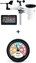 Alecto Weerstation Bundel WS-5500 + WS-05 - Professioneel 8-in-1 WiFi Weerstation - Set inclusief Hygrometer voor in huis