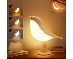 Kleine bureaulamp - draadloze kinderlamp met oplaadbare verlichting - LED-tafellamp met aanraakdimmer, nachtkastjes met 3 helderheidsniveaus, oplaadbare bureaulamp voor slaapkamer, kantoor, studentenkamer