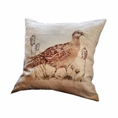 LOBERON Housse de coussin Vivoso crème/marron