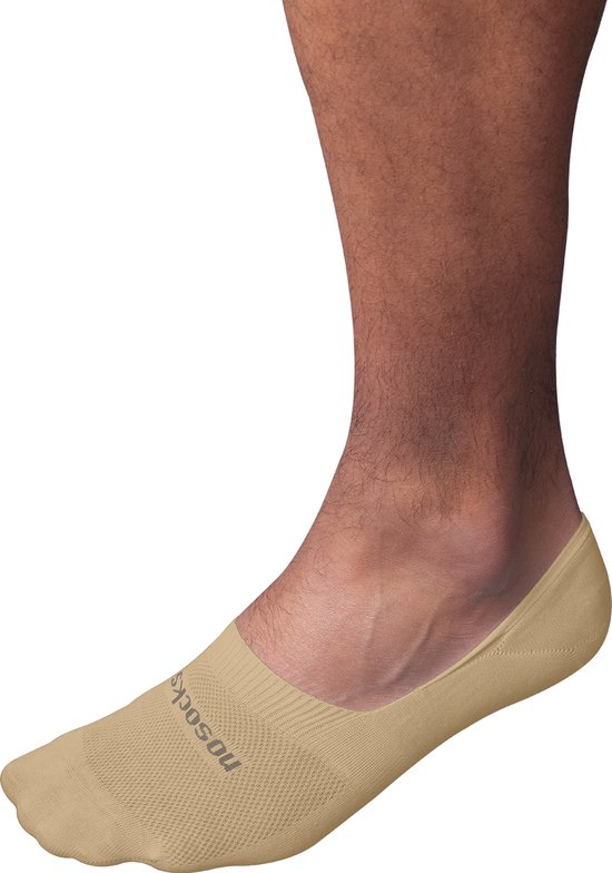 Nosocks Invisible - Cotton - Lot de 2 - Unisexe - Kaki clair - 40-43