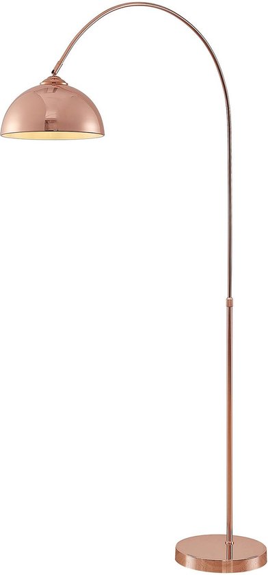 Foto: Qazqa xxl moderne booglamp vloerlamp staande lamp 1 lichts h 2690 mm goud messing woonkamer slaapkamer