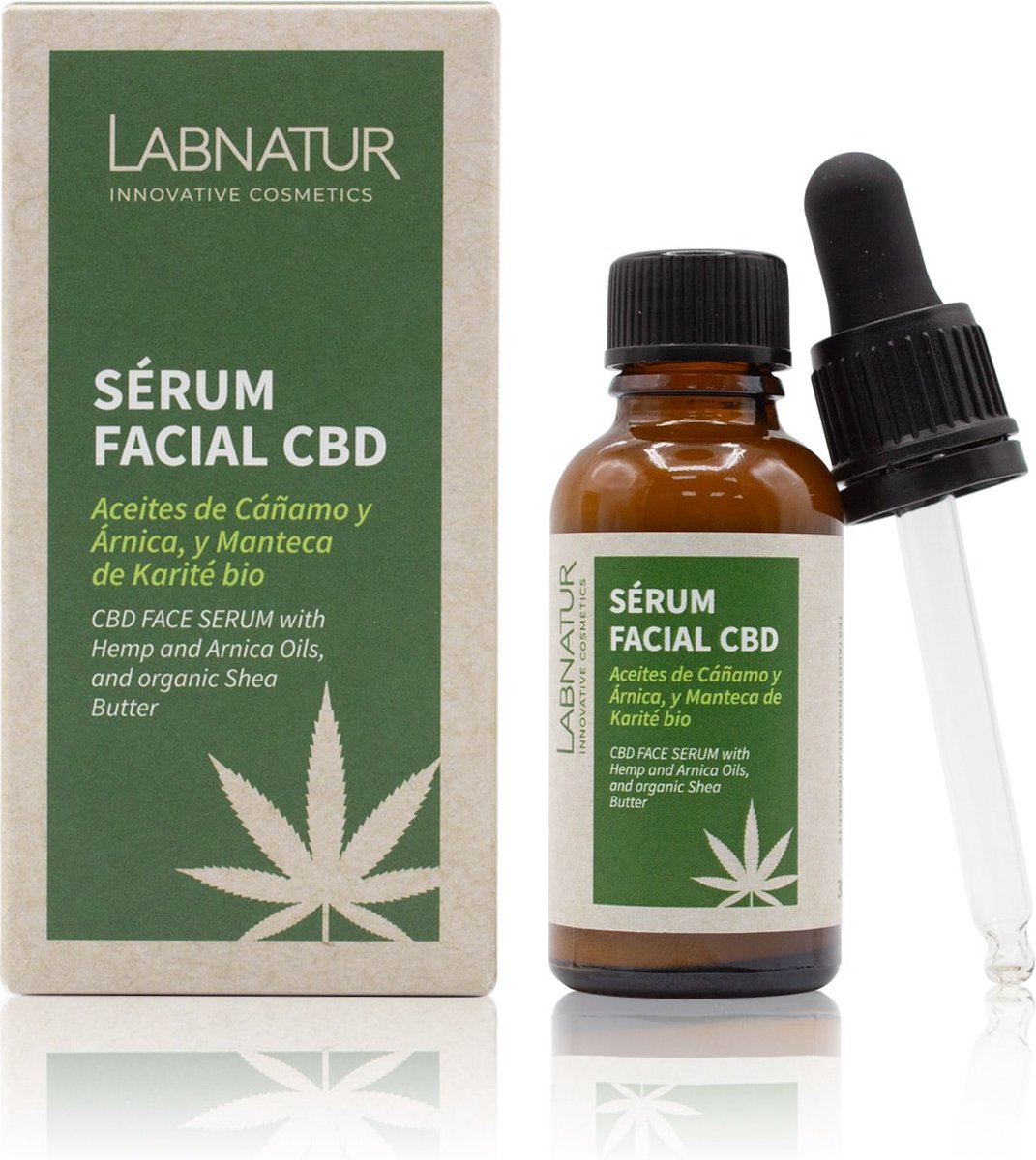 CBD Gezichtsserum 30ml Labnatur vermindert Rimpels huidversteviging hydraterend voedend kalmerend