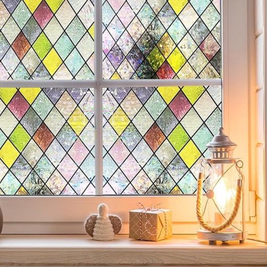 Erker Deur Glas In Lood Raamfolie Kantoor