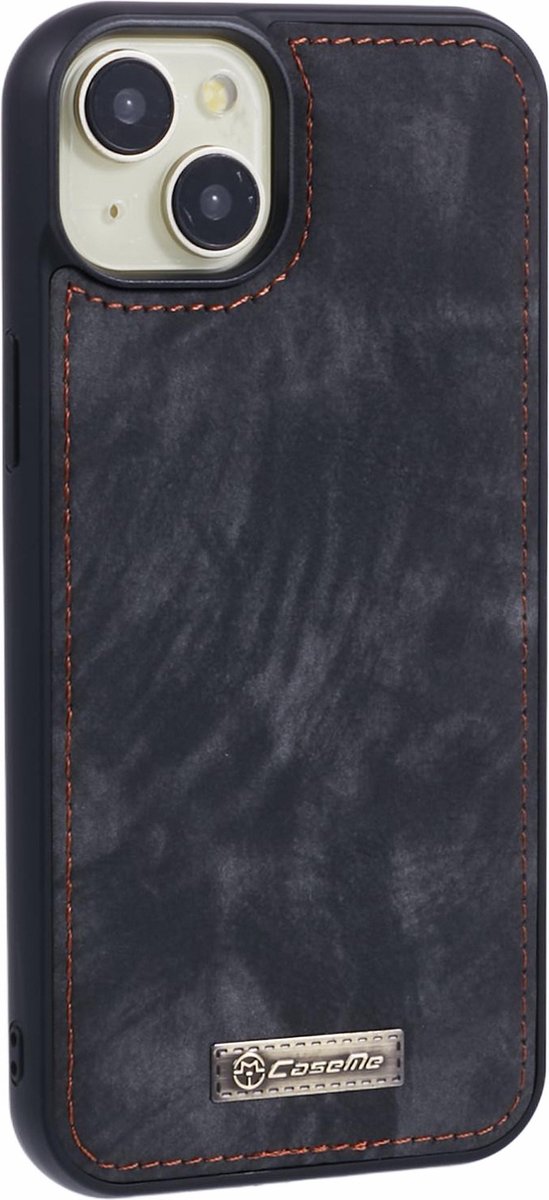 Caseme Geschikt voor iPhone 15+ / 15 Plus hoesje - Backcover - Zwart
